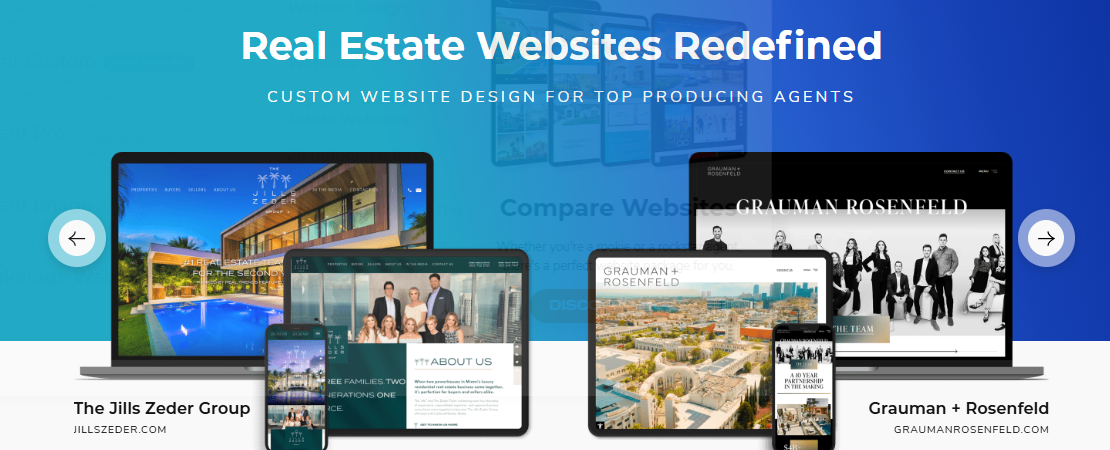 Example of websites for past and current clients